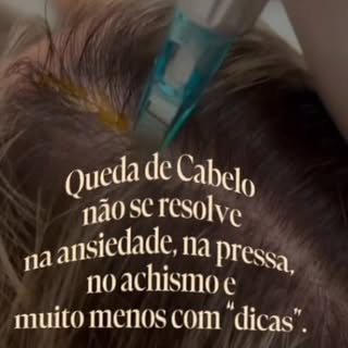 Cabelo não responde à pressa.
Responde à biologia, ao tempo, ao couro cabeludo equilibrado e a uma e