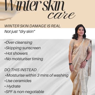 Most people think winter skincare = just more cream.
That’s wrong.

Cold air + hot showers + harsh c