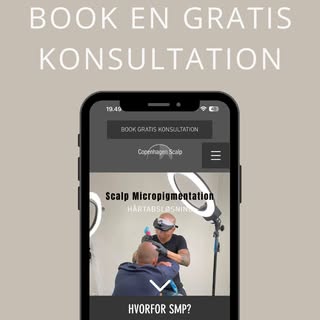 Dit første skridt mod forvandling 🌟 Book en gratis konsultation til Scalp Micropigmentation og lad 