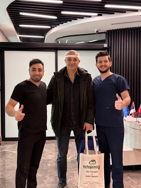 He also chose Estegesis for his hair transplant. It was a very successful procedure, and he will soo