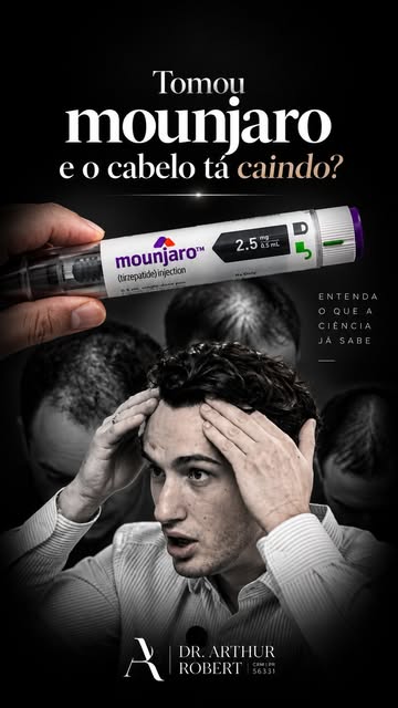 Monjaro não causa queda de cabelo por si só.

O que causa a queda é o déficit calórico, a restrição 
