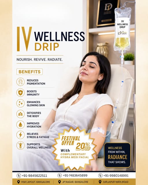 Give your skin and energy a reset from the inside out!

Our IV Wellness Drip delivers essential vita