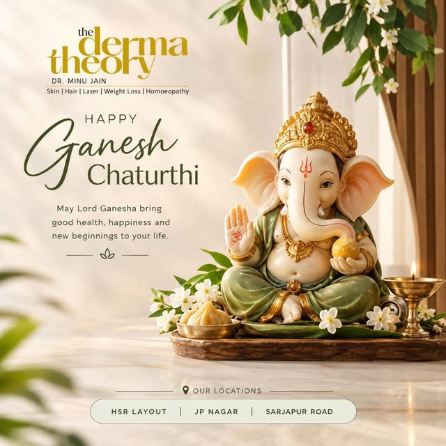 "May the divine blessings of Lord Ganesha bring peace, health, and prosperity to you and your family