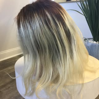 Blond ombré #Brazilian hair#15% off with the purchase of your first hair piece 🌺