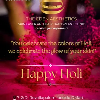 Happy holi#The Eden aesthetics# skin& hair clinc viisakhapatnam# madhuruwada#........