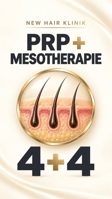 PRP + Mesotherapie kombiniert! 
4× PRP + 4× Mesotherapie für 500 € - eine abgestimmte Kombination fü
