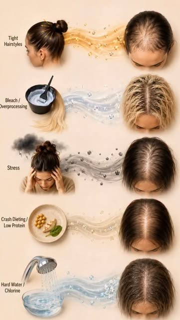 Hair damage isn’t always caused by one big thing. Sometimes, it’s the everyday habits and stressors 