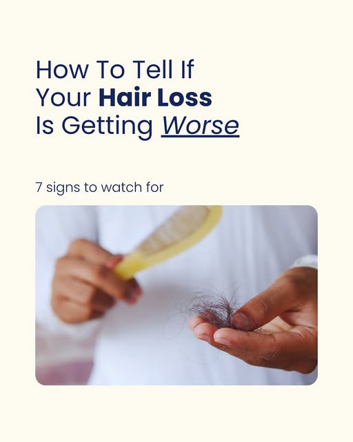 Hair loss doesn’t always look like handfuls of hair in the shower.

Sometimes the bigger signs are m