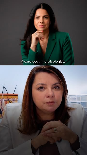 @dra.camilazanoni, @carolcoutinho.tricologista, @profleandroferreira e @tatianeribeirotricologia têm