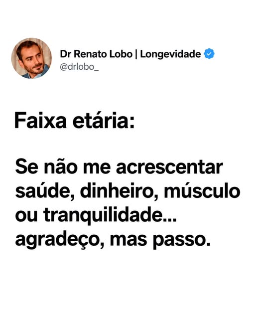 Chega uma fase da vida em que você fica mais seletivo com tudo: pessoas, hábitos, prioridades… e até
