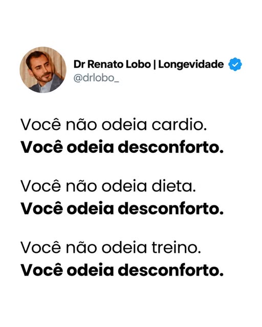 Muita gente diz que odeia cardio, dieta ou treino. Mas, na prática, o que incomoda mesmo quase sempr