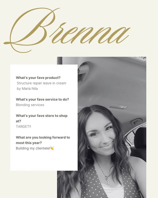 Book Brenna this week for the hair of your dreams!!
