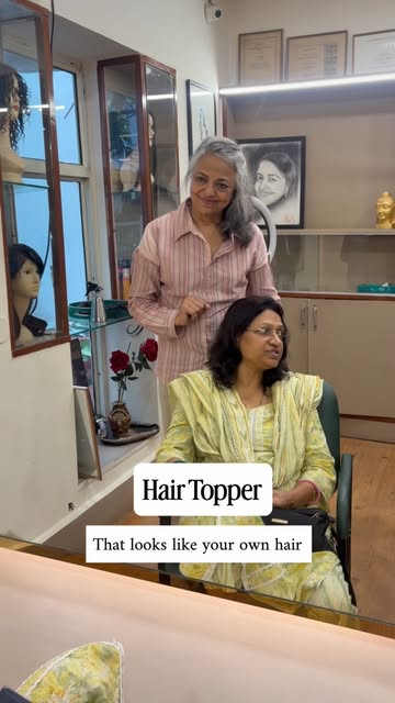 Hair topper that looks like your own hair.