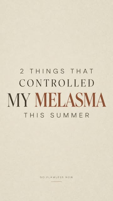 Last July in Italy, my melasma flared badly. This August, despite even hotter weather, I didn’t have