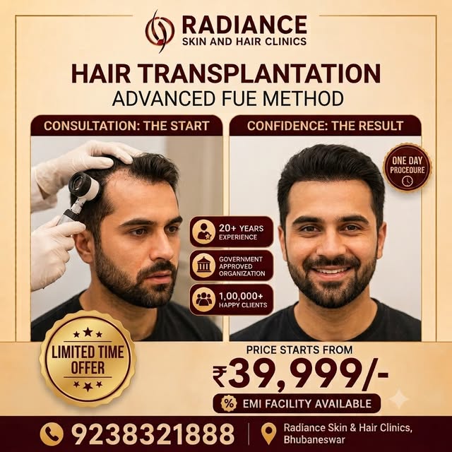 Hair Transplantation Is More Than Hair — It’s Confidence | Advanced FUE Hair Transplant in Bhubanesw