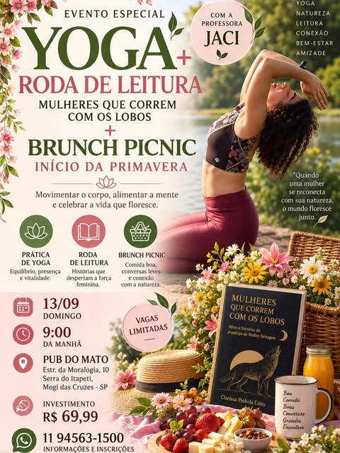 Yoga + Roda de Leitura + Brunch Picnic — Início da Primavera

Que tal um domingo diferente para inic