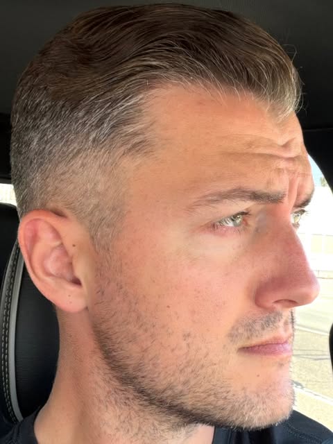 My client Kevin was just married' hes a great guy and a hard worker... 
He has thick wavy hair so we