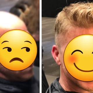 Want to see a magic trick? Imagine the confidence this young man has, now that he has a full, normal