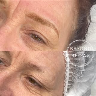 CLOSE UP 👀

Of before any brows and immediately after first session of powder brows,bringing out th