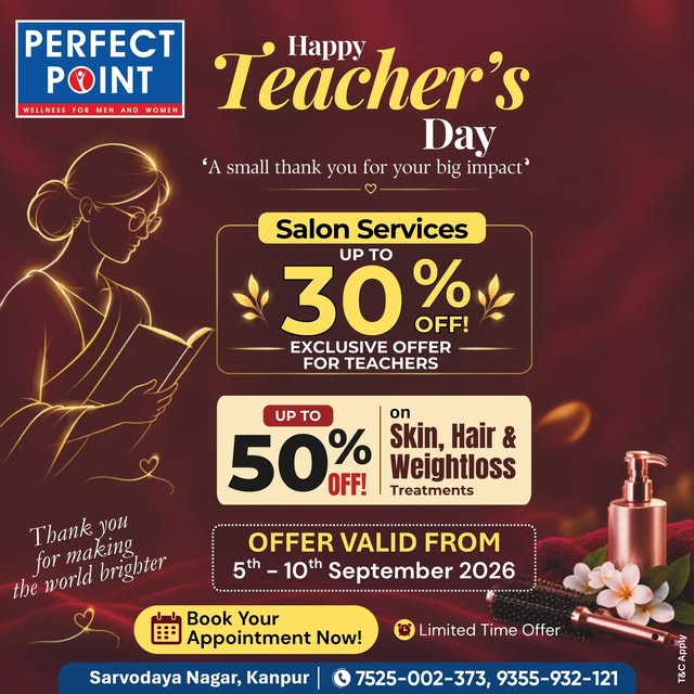 🌟 A Special Thank You for Our Amazing Teachers! 🌟

This Teacher’s Day, celebrate yourself with a l