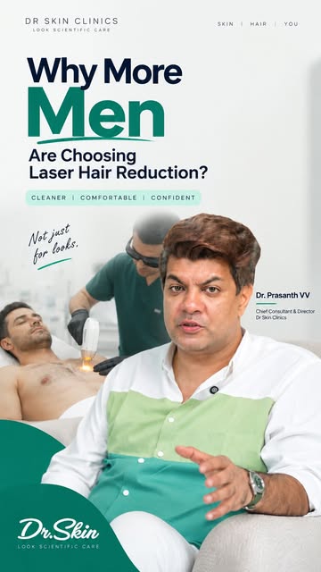 Why are more men choosing Laser Hair Reduction👀

Because grooming isn’t just about looking good — i