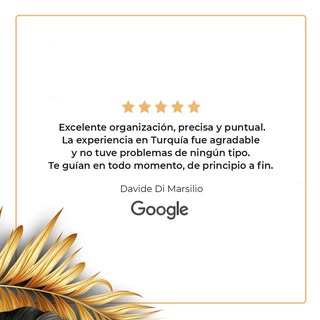 Davide Di Marsilio: Excelente organización, precisa y puntual. La experiencia en Turquía fue agradab