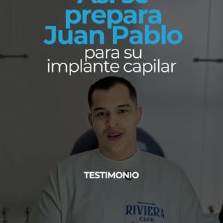 Juan Pablo inició su proceso capilar en Implex como preparación para su implante capilar.

En su cas