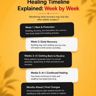Healing after plastic surgery is a gradual process, and every patient's recovery timeline can be dif