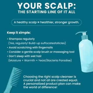 A Healthy Scalp =  Healthier, Stronger Growth
@anointedhands_hair 
#healthyhaircare #scalpcare #scal