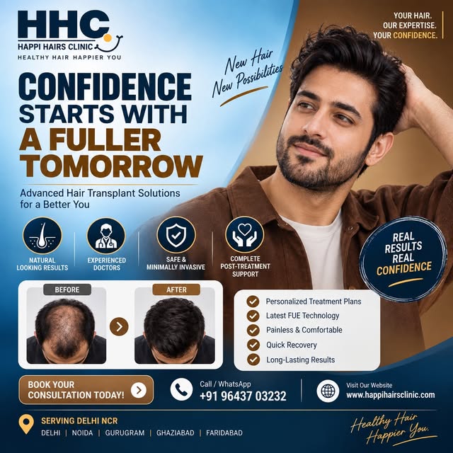 💙 CONFIDENCE STARTS WITH A FULLER TOMORROW 💙

Hair loss affecting your confidence? Take the first 