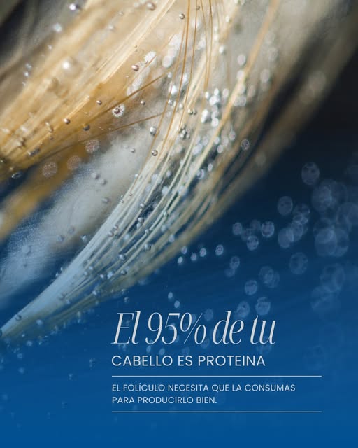 El cabello está compuesto en un 95% de queratina, una proteína que el cuerpo produce a partir de los
