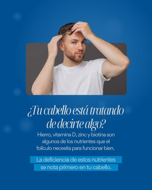 El cabello es uno de los primeros lugares donde el cuerpo refleja lo que le falta. 🧬

Lo interesant