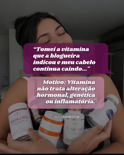 Suplementação capilar só funciona quando existe uma deficiência nutricional comprovada em exames. Se