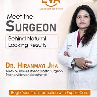 ✨ Meet Dr. Hiranmayi Jha, AIIMS alumna and Aesthetic Plastic Surgeon at Eterna Vision & Aesthetics.
