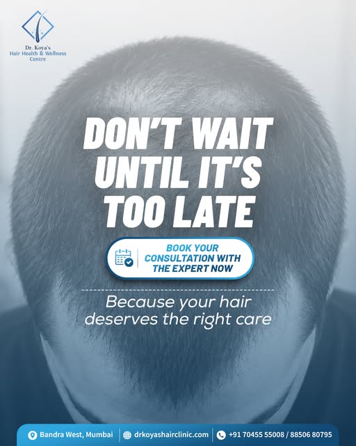 Hair loss doesn’t wait. Why should you?

Take action today and give your hair the expert care it des