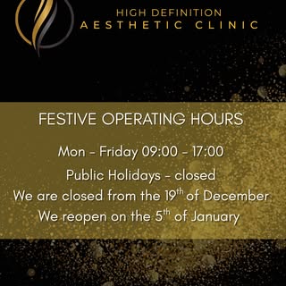 The festive season is here! Kindly note our holiday hours as we take time to recharge and prepare fo