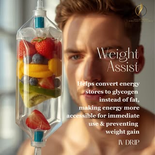 Weight Assist IV Drip - Helps convert energy stores to glycogen instead of fat, making energy more a