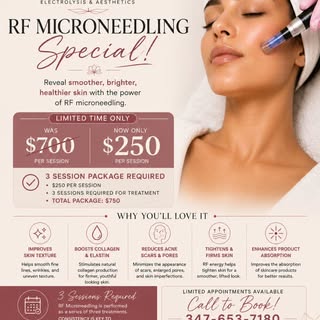 Your sign to finally try RF Microneedling. ✨

For a limited time, our RF Microneedling treatments ar