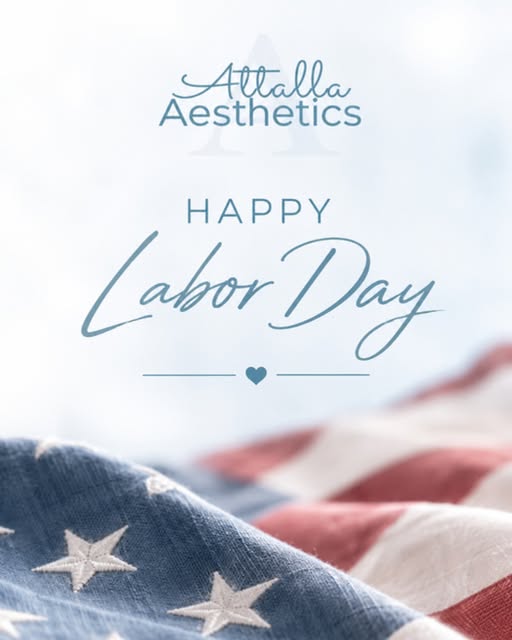 Wishing you a relaxing and refreshing Labor Day from all of us at Attalla Aesthetics. 🤍
Today is a 