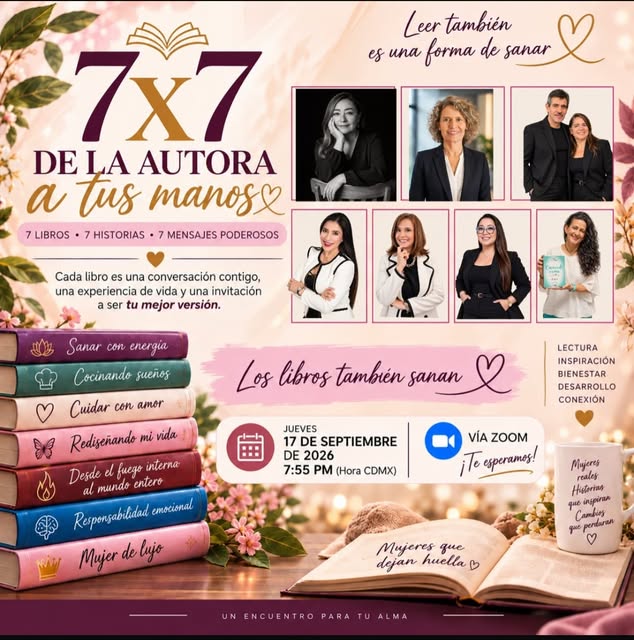 📚Te esperamos MAÑANA JUEVES 6:55 hora de TIJUANA. ✨ 7x7 · De la autora a tus manos ✨📚

Hay histori