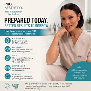 The results don’t just start in the treatment room… they start days before your appointment.

PRP us