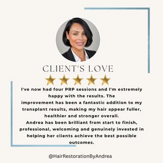 ⭐ Results that speak for themselves. Thank you for trusting me with your hair restoration journey. �
