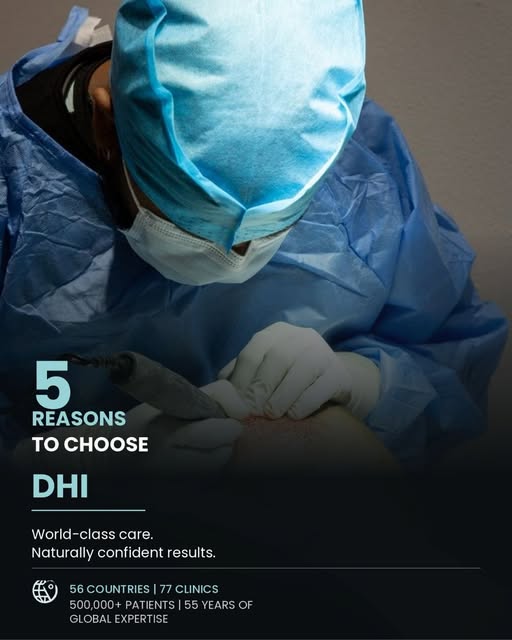 5 reasons to choose DHI

From advanced hair restoration techniques to personalised treatment plans, 