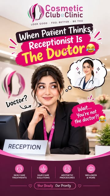 POV: Patient really thought the receptionist was the doctor 😭😂

That moment when you walk into a c