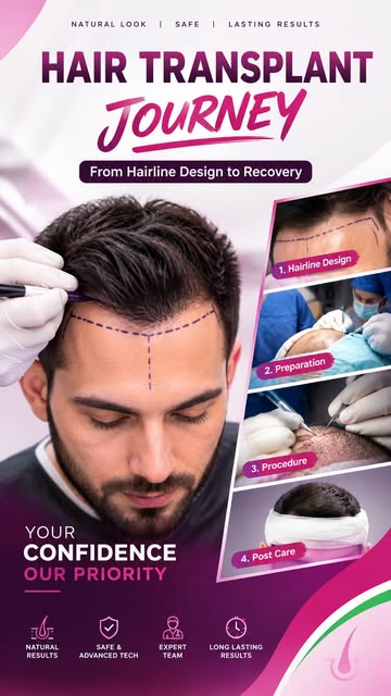 Hair transformation starts with the right plan. ✨

From hairline design to hair transplant procedure
