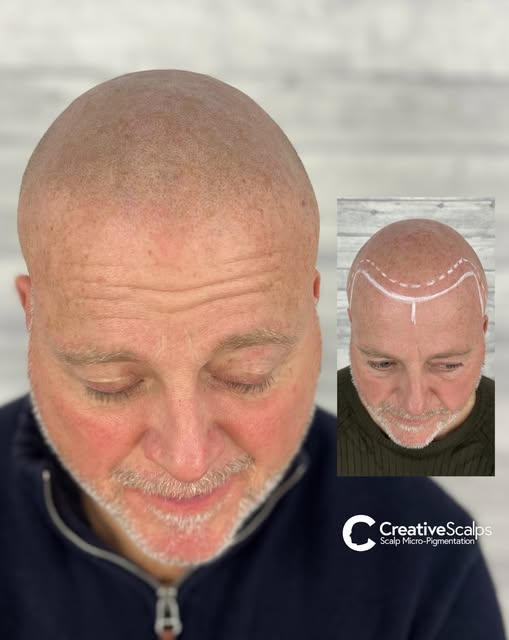 The Softness of the Hairline Finish Gives the Subtle Undetectable Look of a Natural SMP @creativesca