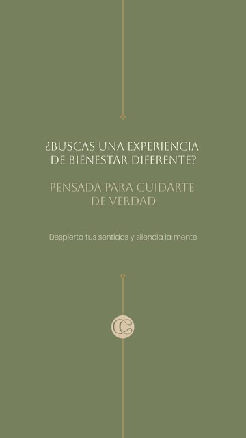 Un momento para ti.
Una experiencia que va más allá del cuidado.

Bienestar, calma y belleza en un r