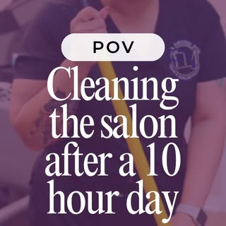 Everyone sees the finished hairstyles, but nobody sees the work that happens after the last client l