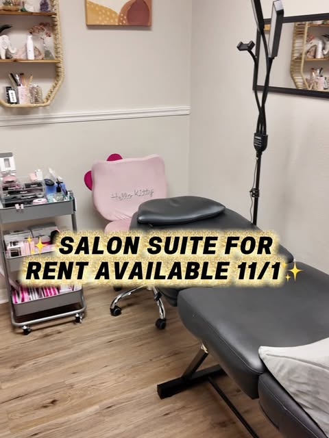 ✨ SALON SUITE FOR RENT AVAILABLE 11/1! ✨

Looking for a private space to grow your beauty or wellnes