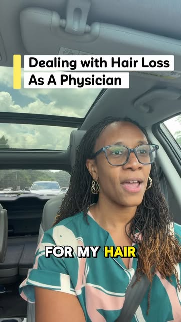 Even though I treat hair loss, I’ve been dealing with my own hair journey too.

So I went to see Dr.
